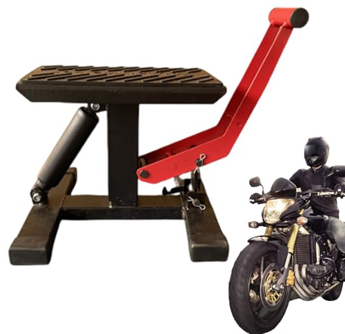 Cric per moto, tavolo di sollevamento regolabile in altezza – tavolo elevatore idraulico per negozio, officina, garage, manutenzione, riparazione e vari per veicoli All Terreno e