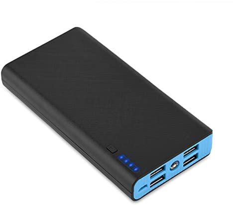 Ausla Powerbank-DIY-Box, 20.000 MAh, Hohe Kapazität, Tragbarer USB-Ausgang, Ideal für Reisen und Outdoor-Aktivitäten (Blue)