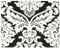 livingwalls 529275 Vliestapete Flock Trend Neo Barock Weiss schwarz (Damask White on Black w/c)