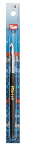 Prym 195179 Woll-Häkelnadeln Soft-Griff Alu 14 cm 6,00 mm