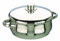Ibili Casserole Oslo Belly Shape with lid 24 cm, Stainless Steel, Silver