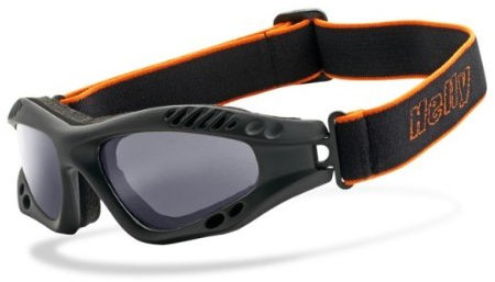 Helly Hellrider Brille Rauchglas mit Gummiband Biker Custom