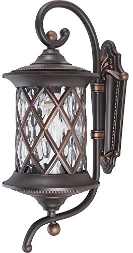 Elegante Außenwandleuchte in Antik/Aluminium, Glas E27 max. 60 Watt Terrassenleuchte Wandleuchte Wandlampe Gartenlampe