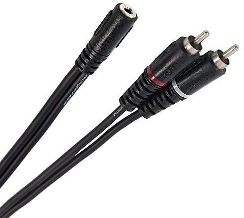 Plugger Câble Y mini Jack femelle stéréo/RCA mâle 0,60 m Noir