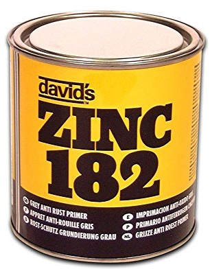 UPOL UPZ182/M Isopon Zinc 182 Anti-Rust Primer, 1 Liter, Tin Grey