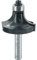 ENT 14298 Fraise à arrondir Carbure, Queue (S) 8 mm, Diamètre (D) 36,7 mm, NL 19 mm, R 12 mm, SL 32 mm, avec roulement