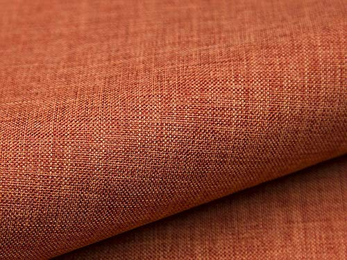 Lederkonzept Polsterstoff Lux Meterware Möbel Deko Stoff 10 orange