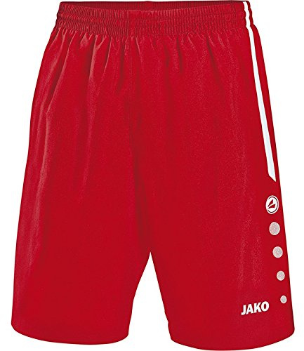 JAKO Sporthose Turin, Größe:M, Farbe:rot/weiß