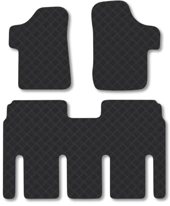 Mercedes Vito (2003-2014) [Dualiner] 3mm Rubber Car Mats | Tailored Fit Durable Floor Mats Full Coverage Protection Waterproof Accessories Easy Clean Anti Slip Made in the UK