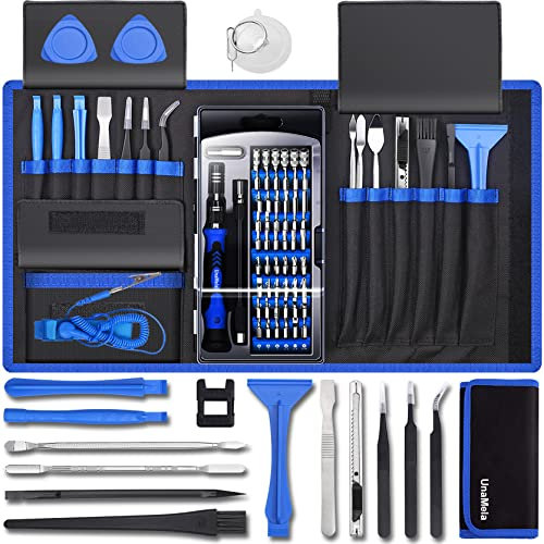 80-in-1 Professionelles Computer-Reparaturwerkzeug-Set, Präzisions-Laptop-Schraubendreher-Set, PC-Bauwerkzeug-Set, mit 56 magnetischen Bits, iPhone, PS4 und andere elektronische Reparatur