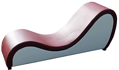 JVmoebel Tantra Sofa - Sex Möbel, Kamasutra-freundlich, 186 x 77 x 50 cm, Dunkelrot Beige