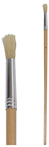 ProDec Round Industrial Fitch Brush No. 6 (8.5mm diameter) | for Precise Paint Application Ideal for Detail Work, Touch Up, Window Frames, Edges, Corners, Narrow Areas with All Paints