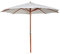 Tidyard Parasol sur Pied Toile/Parasol Plage Blanc 258 cm
