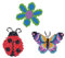 Diamond Dotz DTZ12-008 Diamond Dotzies Sticker Set Garten, 3 glitzernde Aufkleber zum Selbstgestalten und Verzieren, ideal für Kinder und Anfänger