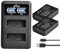 Pickle Power 2 Pack LP-E12 Batteria e LED USB Dual Caricatore Compatibile con Canon EOS M100, SX70 HS, Rebel SL1, EOS 100D, EOS M, EOS M2, EOS M10 EOS M50