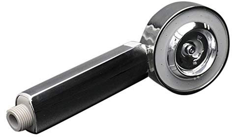 UKKD Shower Doppelseitiges Duschkopf Abstrom Multifunktions Einstellbare Abs Blume Sprinkler Handbrause Kopf Startseite,Silber-,3 Zoll