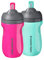 Tommee Tippee Insulated Straw Cup for Toddlers, Spill-Proof, 260ml, 12m+, Pack of 2, Pink and Mint