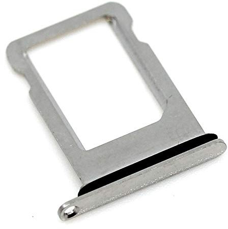 Soporte de Tarjeta SIM Compatible con Apple iPhone X Bandeja de Soporte de Plata Deslice con mungoo Pantalla paño de Limpieza