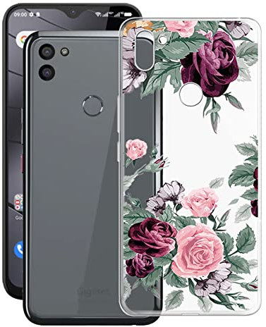 DYSu Hülle für Gigaset GS5 (6.30), Transparent Silikon schutzhülle TPU Weich Tasche Stoßkasten Case Bumper Anti-Kratzen Telefonkasten Cover für Gigaset GS5 - YQ12