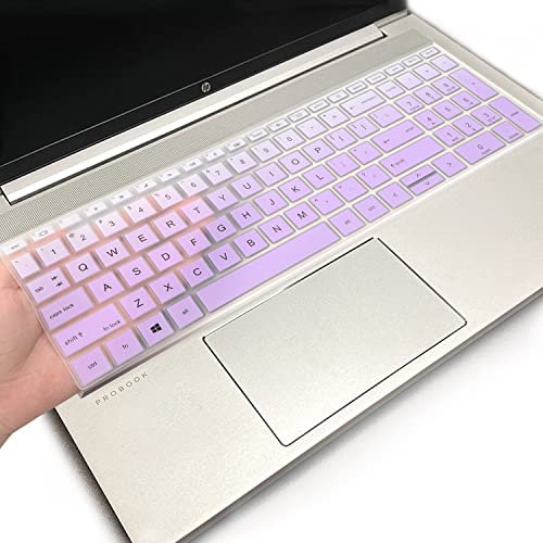 i-Tensodo Keyboard Cover for 15.6 HP ProBook 450 G8/G9/G10, 455 G8/G9/G10, 650 G8, HP Zbook Power G8/G9, Purple, Silicone, Dust-Proof