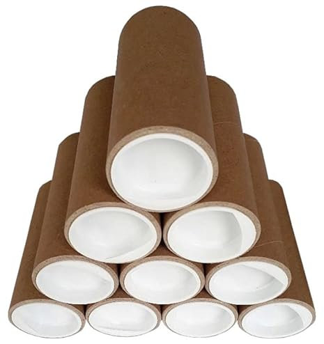 Versand Schutz Aufbewahrungs Hülse Rohr Rolle 10-50cm bis DIN A2 mit Deckel Durchmesser innen 38mm (10cm, D: 10 x 10cm)