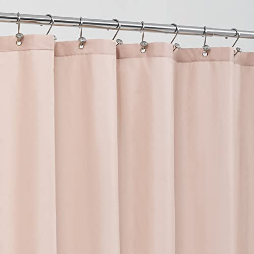 ALYVIA SPRING Pinker Duschvorhang-Stoff mit 3 Magneten – wasserdicht, weich, Hotelqualität, Stoff, Duschvorhang für Badezimmer, leicht und maschinenwaschbar – Standardgröße 72 x 72, Blush Pink