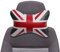 Facynde Union Jack Auto Nackenkissen - Autositze Nackenkissen Union Jack Flaggenmuster - PU-Leder PP Baumwolle Bequeme Nackenstütze Britisches