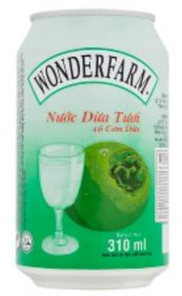 Wonderfarm Young Lot de 15 bouteilles d'eau de coco 310 ml