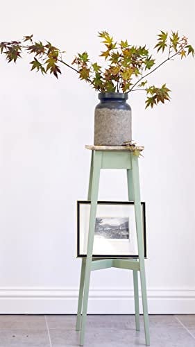 Statement Furniture Florence Plant Display Stand in Sage Green. 80cm Wooden Plant Holder, Ready Assembled