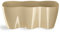 Tymar Dreifache Orchideentopf, Übertopf, Blumentopf, Kräutertopf, Pflanzentopf aus Kunststoff, Moderne, schlanke, Runde Form (Beige dreifache, 35 cm x 12 cm)
