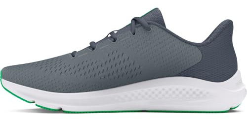 Under Armour Charged Pursuit 3 Herren-Laufschuhe mit großem Logo, Gravel D Gray, 42 EU