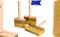 ToolSpace 3X Quast Set 90/110/130 mm Flächenstreicher Deckenbürste Kleisterbürste Fassadenpinsel Holzgriff Lasur- 3er-Set Tapetenpinsel Tapetenkleister Tapezierbürste zum Grundieren Tiefengrund
