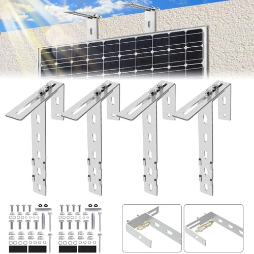 Einstellbar Solarpanel Halterung Haken Balkon (4PCS)