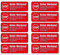 10 x Brandengel® Keine Werbung Aufkleber - Schild rot extra Starke Folie - Sticker (Stop Keine Werbung ! Keine Kostenlose Zeitung, Handzettel, Wurfsendungen und Wochenblätter) für den Briefkasten 10St