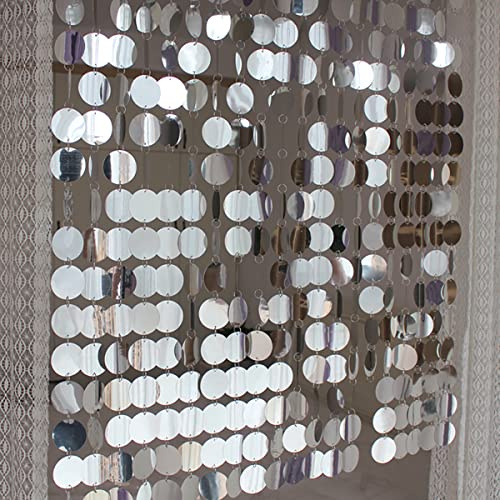 ECYC Ltd Glitzernder Pailletten-Perlenvorhang, Türschnurvorhänge, PVC-Paillettenperlen, Türvorhang, Türfenster-Dekoration, Raumteiler, Rollo für Zuhause, Festivals, Hochzeit, Party, Dekorationen (5