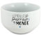 DECOHO - Bol petit-déjeuner personnalisé parrain - Céramique blanche élégante - Contenance 60 cL - Cadeau original prénom et motif - Blanc