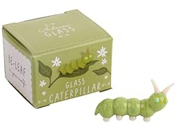 CGB Giftware | Artisan Glass Caterpillar In Gift Box | Glass Animal | Ornament | Collectable | Gift Boxed | Home Decor | Glass Figurine | GB07456