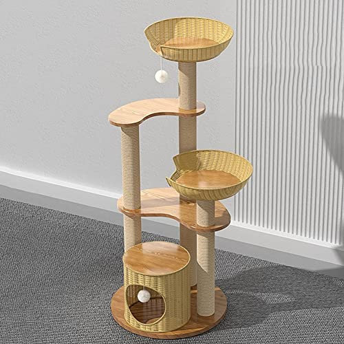 Ultimate Feline Paradise: Jumbo Cat Tree with Scratching Board and Cozy Hideout