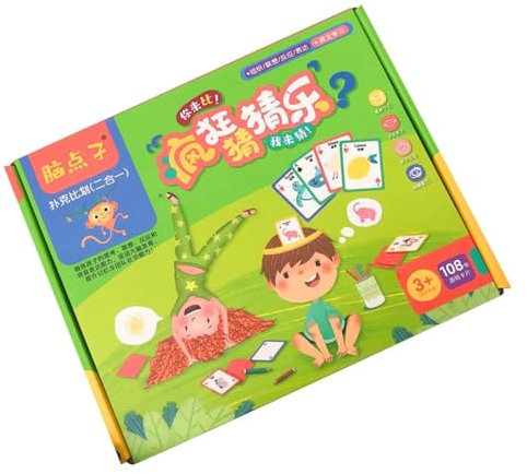 KOMBIUDA Spielkarten Satz Für Kinder Lustiges Poker-Spielzeug Kreatives Lernspiel Für Babys Und Kleinkinder Hand-Augen-koordination