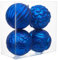 Arborus 4 STK Weihnachtsbaumkugeln 12 cm Christbaumkugeln Kunststoff Kugeln Glitzer Weihnachtsbaumschmuck Blau Christbaumschmuck Weihnachtskugeln Tannenbaumkugeln für Adventsdeko Weihnachten Deko