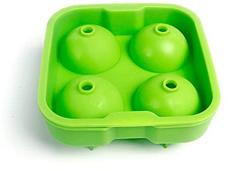 Football Ice Tray Silicone Silicone Ice ball Trays, Football Ice Balls Maker with Lids Reusable Ice Cube Trays for Cocktai (IntoipushJIFi-02)