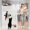 60 Inch Extra Tall Cat Gate for Doorways No Climb, 55 Wide Retractable Baby Gate with Cat Door, Retractable Dog Gate Tall Gates for Dogs Indoor Extra Tall Pet Gates for Doorways Tall Baby Gate, White