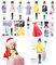 Zubehors Magnetische Anziehpuppe | Magnet-Prinzessin-Outfit und Zubehör - Magnetisches Anzieh-Spielset für Mädchen, für Reisen, Zuhause, Kindergarten, Schule