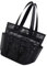 Itkcozcg Modische Handtasche, tragbare Netz-Duschtasche mit Knopfverschluss für Studentenwohnheim, Essential, Fitnessstudio, Reisen, mehrere Taschen, Organizer, Handtasche, Schwarz , 24*15*25cm