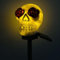 FIYSON Solarlampen Halloween,Scary Skeleton Light Up Skull Stakes,Wasserdicht LED Gartenlampen,Lampe für Halloween Party,für Halloween Party, Rasen Requisiten,Halloween Hof Dekoration (Stil 6)