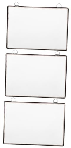 HAPINARY 3St Hängende Dokumententasche ordner buch Hängemappen im Briefformat Tapeten-Organizer kleiderboxen aufbewahrung A4-Karten Zeitschriftenhalter an der Wand Eisen