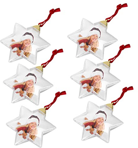 QUMIIRITY 6stücke Teiliges DIY Fotoanhänger Aus Transparente Hängende Dekoration Für Partys Und Festlichkeiten Zum Personalisieren Mit Eigenen Bildern