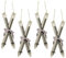 HTI living Baumschmuck Ski, 4er Set Holz Weihnachtsschmuck Christbaumschmuck