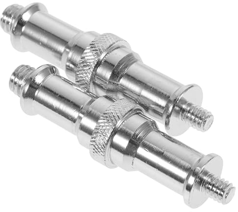 Yardenfun 2stücke Threaded Screw Adapter Männlich Aus Metall Langlebiger Gewindeschraubenadapter Für Blitzlicht-stativ Kompatibel Mit Light Stand Ball Head Hot Shoe Photography Zubehör