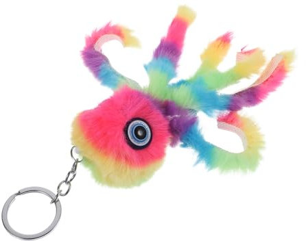 IMIKEYA Oktopus-plüsch-schlüsselanhänger Mit Stofftier Leicht Tragbar Für Schlüssel Und Tasche Mit Kette Für Rucksack Und Handtasche Als Geschenk Für Junge Mädchen Und Freunde